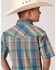 Roper Boys' Wildwood Plaid Short Sleeve Western Snap Shirt , Brown, hi-res
