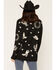 Image #4 - Idyllwind Women's Western Conversation Print Cardigan, Black, hi-res