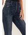 Image #2 - Idyllwind Women's Somerhill Outlaw High Rise Bootcut Button Fly Stretch Denim Jeans, Dark Medium Wash, hi-res