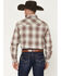Image #4 - Wrangler Retro Men's Plaid Print Long Sleeve Snap Western Shirt, Brown, hi-res