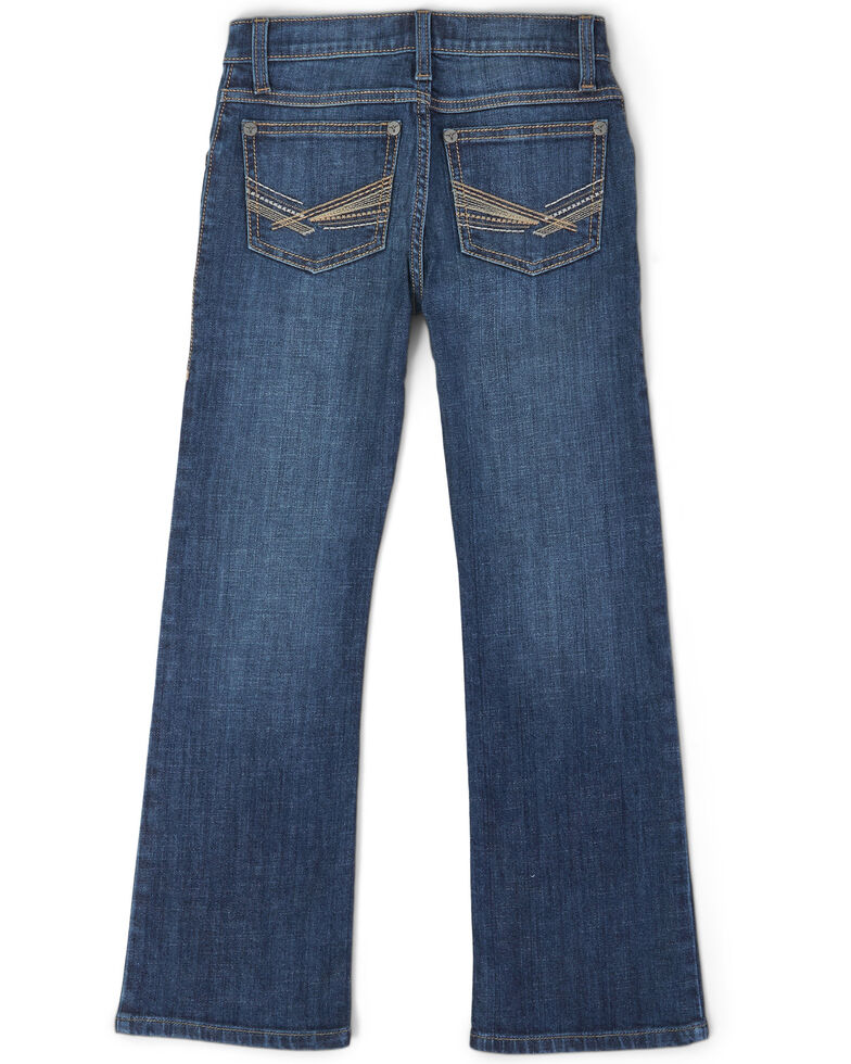Wrangler 20X Boys' No. 42 Monroe Vintage Stretch Slim Bootcut Jeans , Blue, hi-res