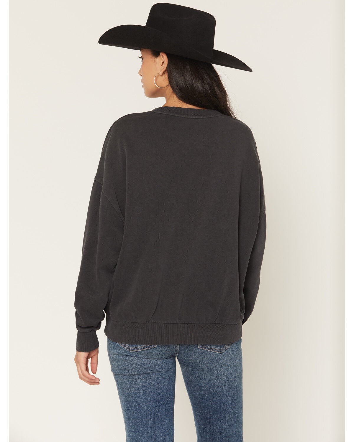 Image #4 - White Crow Women's Whiskey Weather Graphic Crewneck, Black, hi-res