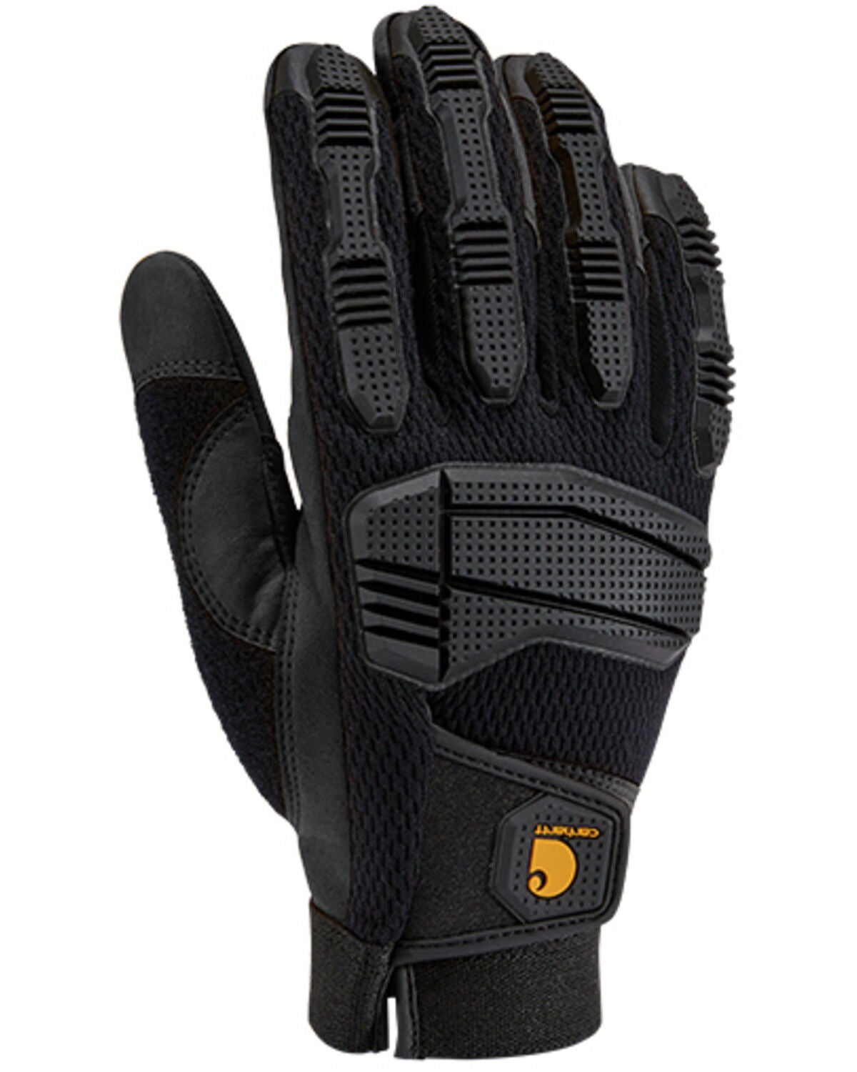 Carhartt High Dexterity Protective Knuckle Guard Gloves, Black, hi-res