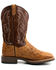 Image #2 - Dan Post Men's Saddle Hand Quill Ostrich Western Boots - Broad Square Toe, Tan, hi-res