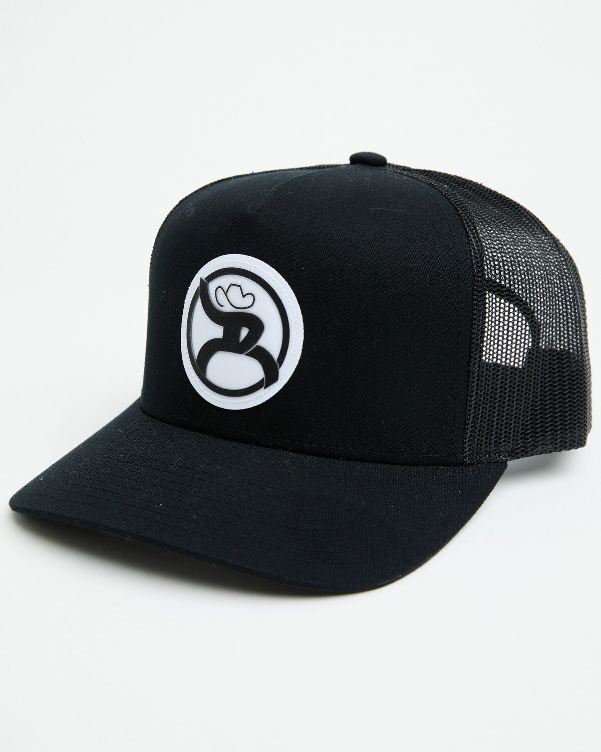 Image #1 - Hooey Boys' Roughy 2.0 Trucker Cap, Black, hi-res