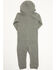 Image #3 - Cody James Infant Boys' Hooded Coveralls, Charcoal, hi-res
