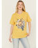Image #1 - Ariat Women's Cow Short Sleeve Graphic Tee, Yellow, hi-res