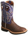 Twisted X Men's Lite Cowboy Elephant Print Western Work Boots - Alloy Toe, Brown, hi-res
