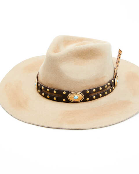 Image #1 - Idyllwind Women's Spotted In The Night Felt Rancher Hat , Brown, hi-res