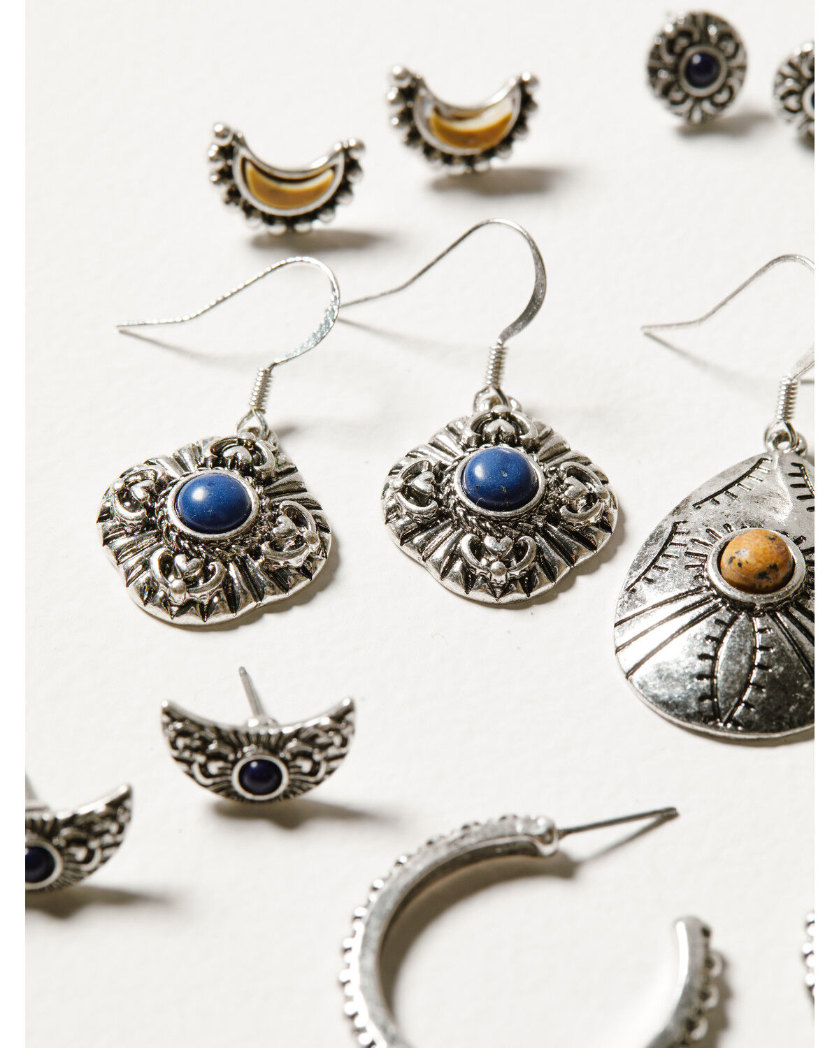 Image #2 - Shyanne Women's Monument Valley Crescent Earrings Set, Silver, hi-res