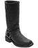 Image #1 - Harley Davidson Men's Bowden Moto Boots - Square Toe, Black, hi-res