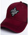 Moonshine Spirit Men's Burgundy Embroidered Logo Mesh Ball Cap, Burgundy, hi-res