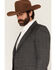 Image #2 - Circle S Men's Lubbock Plaid Print Button-Down Sportcoat, Charcoal, hi-res