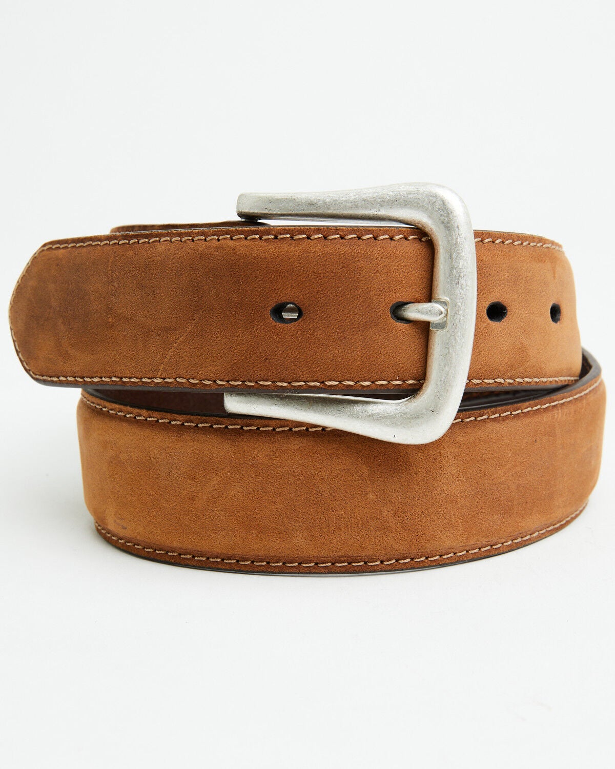 Image #1 - Nocona Belt Co. Men's Basic Leather Belt, Med Brown, hi-res