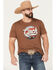 Image #1 - Cinch Men's Logo Short Sleeve Graphic T-Shirt, Brown, hi-res