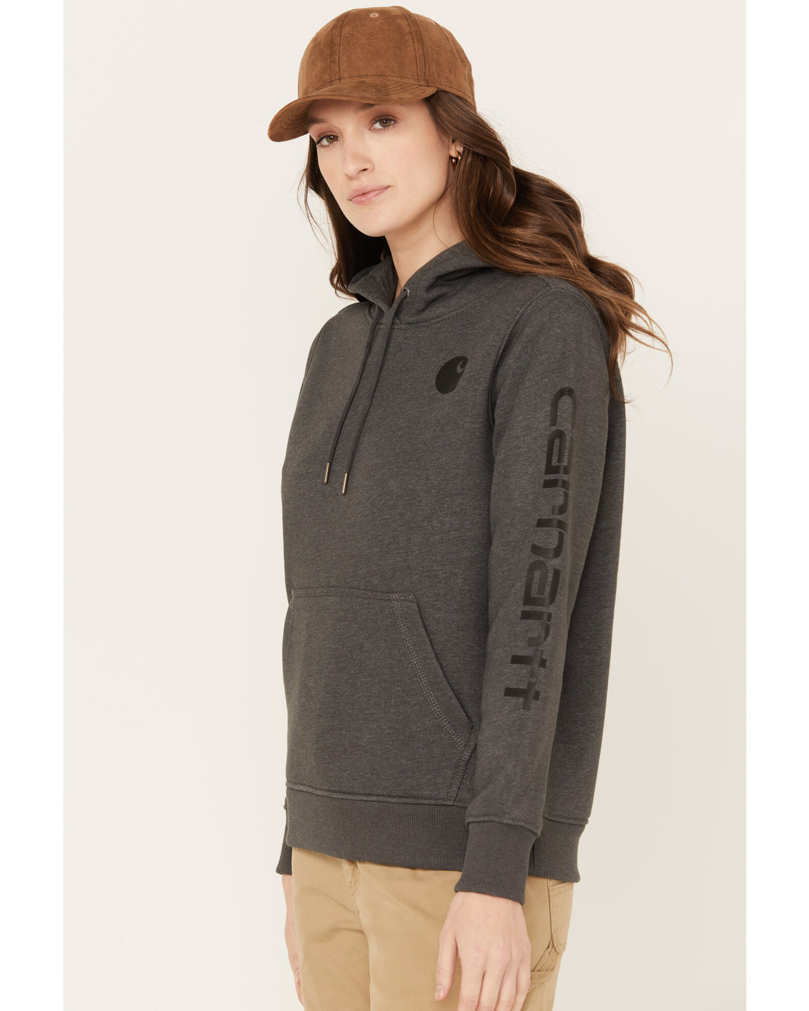 CARHARTT WOMEN'S CLARKSBURG GRAPHIC SLEEVE PULLOVER SWEATSHIRT