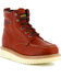 Wolverine Men's Wedge Sole Lace-Up Leather Work Boots - Moc Toe, Rust Copper, hi-res