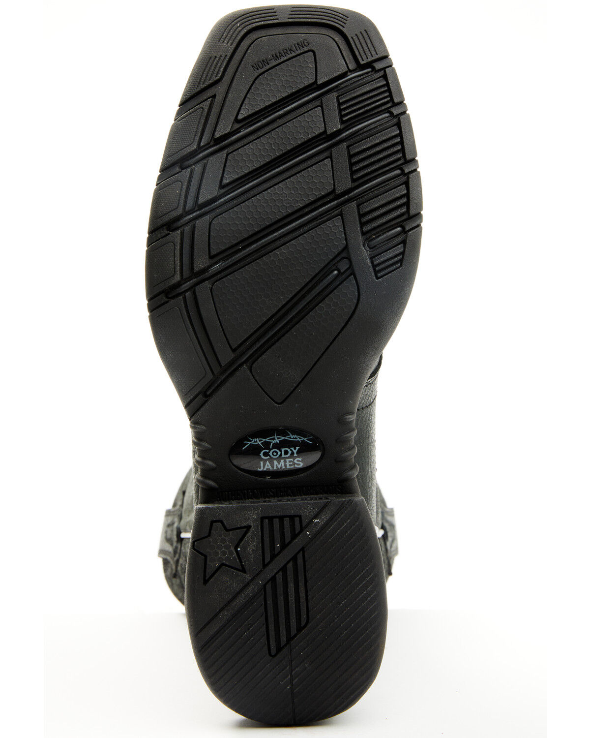 Image #7 - Cody James Men's Summit Lite Performance Boots - Broad Square Toe, Black, hi-res