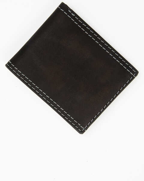 Brothers & Sons Men's Leather Bifold Wallet, Black, hi-res