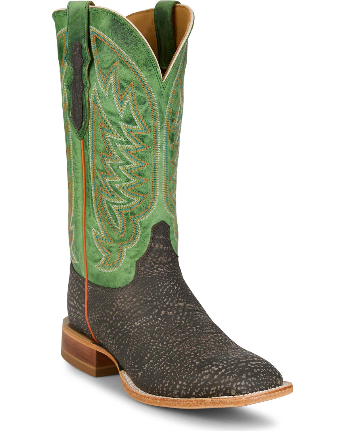 Image #1 - Justin Men's Cowman Western Boots - Broad Square Toe, Brown, hi-res
