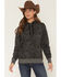 Image #1 - Ariat Women's Snake Sheen Hoodie, Black, hi-res