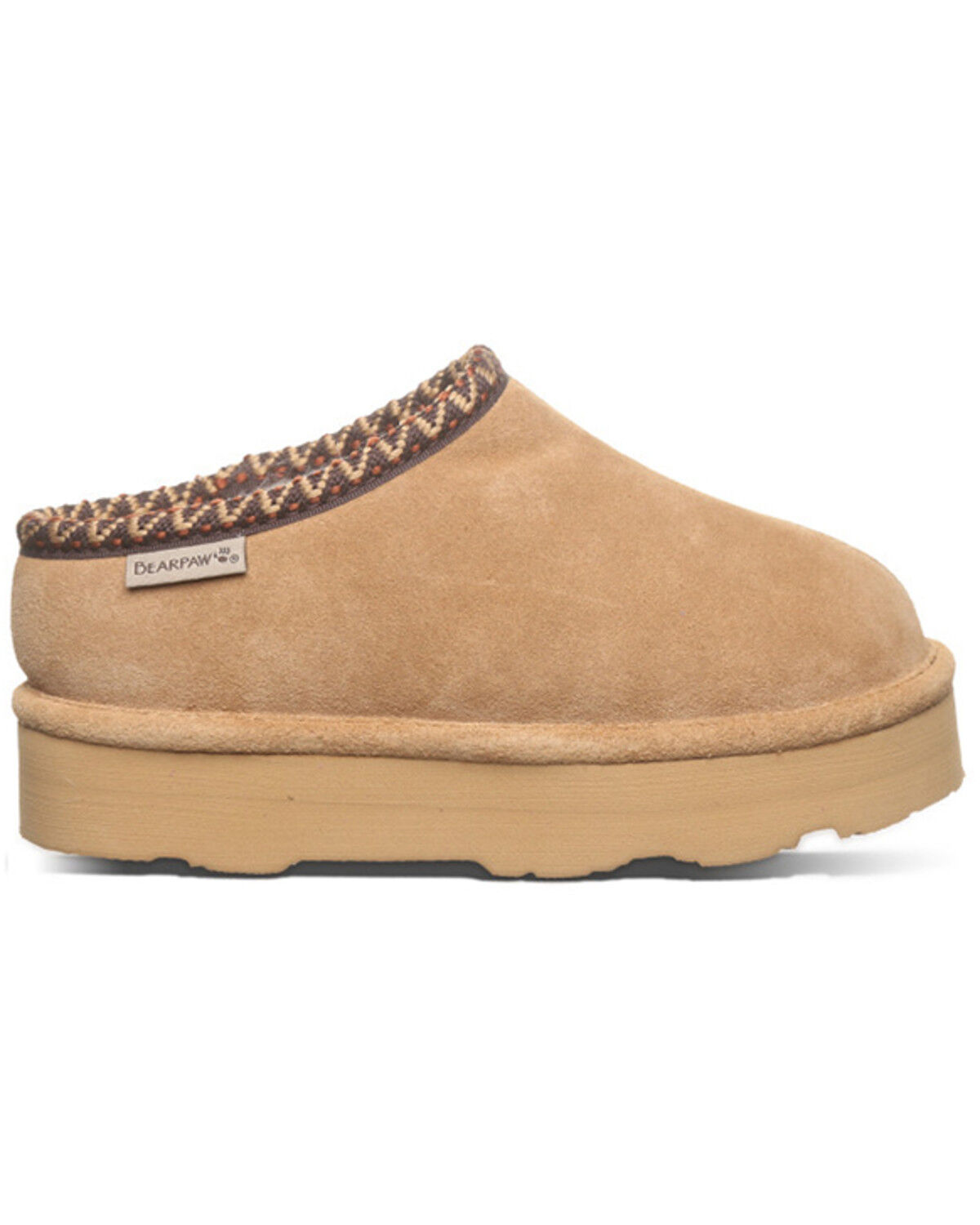 Image #2 - Bearpaw Girls' Martis Slippers, Chestnut, hi-res