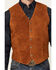 Image #3 - Cripple Creek Men's Solid Suede Vest, Camel, hi-res