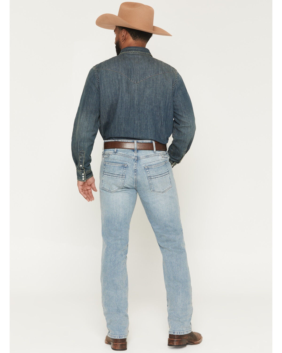 Image #3 - Cody James Men's Bronson Wash Jackson Slim Straight Stretch Concealed Carry Utility Jeans, Light Wash, hi-res