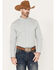 Image #1 - Cody James Men's Hoof Plaid Print Long Sleeve Button-Down Western Shirt, Sage, hi-res