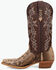 Image #3 - Dan Post Women's Exotic Python Western Boots - Snip Toe, Brown, hi-res