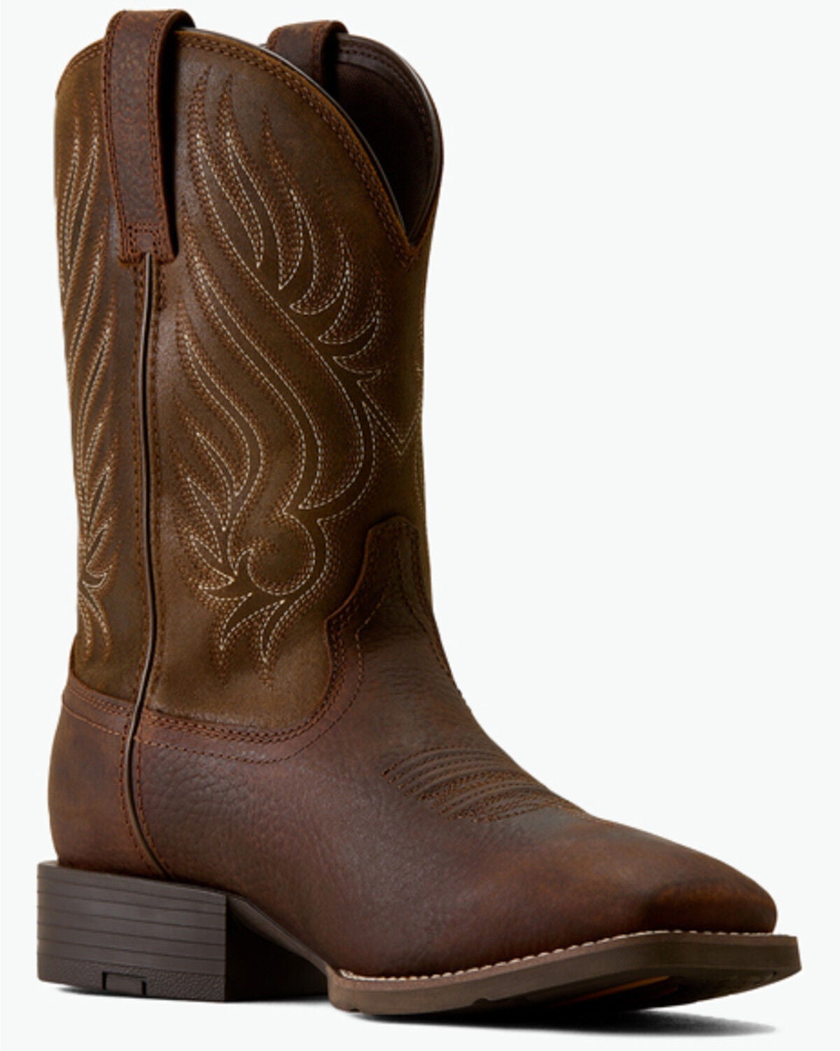 Image #1 - Ariat Men's Sport Riggs Waterproof Performance Western Boots - Broad Square Toe, Brown, hi-res