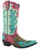 Image #1 - Double D Ranch Women's Desert Desperado Western Boots - Snip Toe, Green, hi-res