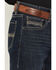 Image #2 - Rock & Roll Denim Men's Alpha Dark Wash Tapered Bootcut Reflex Stretch Denim Jeans, Dark Wash, hi-res