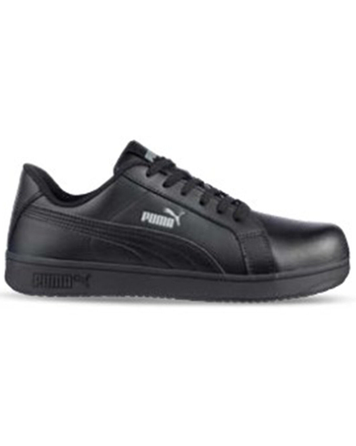 Image #1 - Puma Safety Men's Iconic Leather Low Shoe - Composite Toe, Black, hi-res