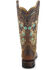 Corral Women's Studded Floral Embroidery Cowgirl Boots - Square Toe, Brown, hi-res