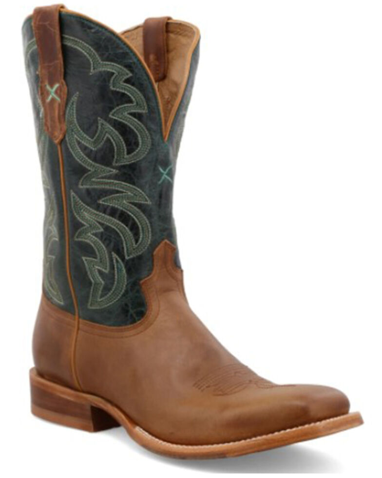 Twisted X Men's Rancher Western Boots - Broad Square Toe , Brown, hi-res