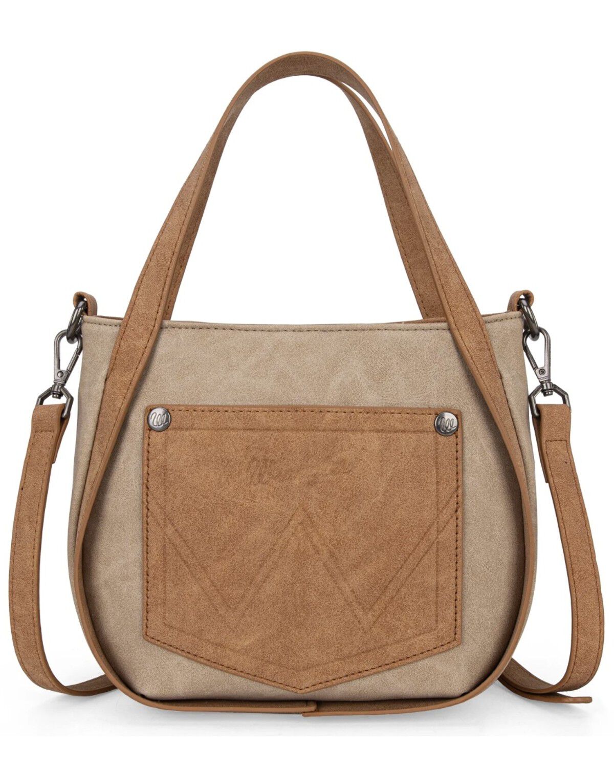 Image #2 - Wrangler Women's Toe Tone Fringe Crossbody Bag, Tan, hi-res