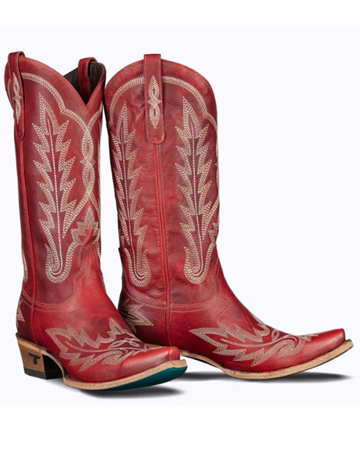 Lane Women's Lexington Western Boots - Snip Toe, Ruby, hi-res