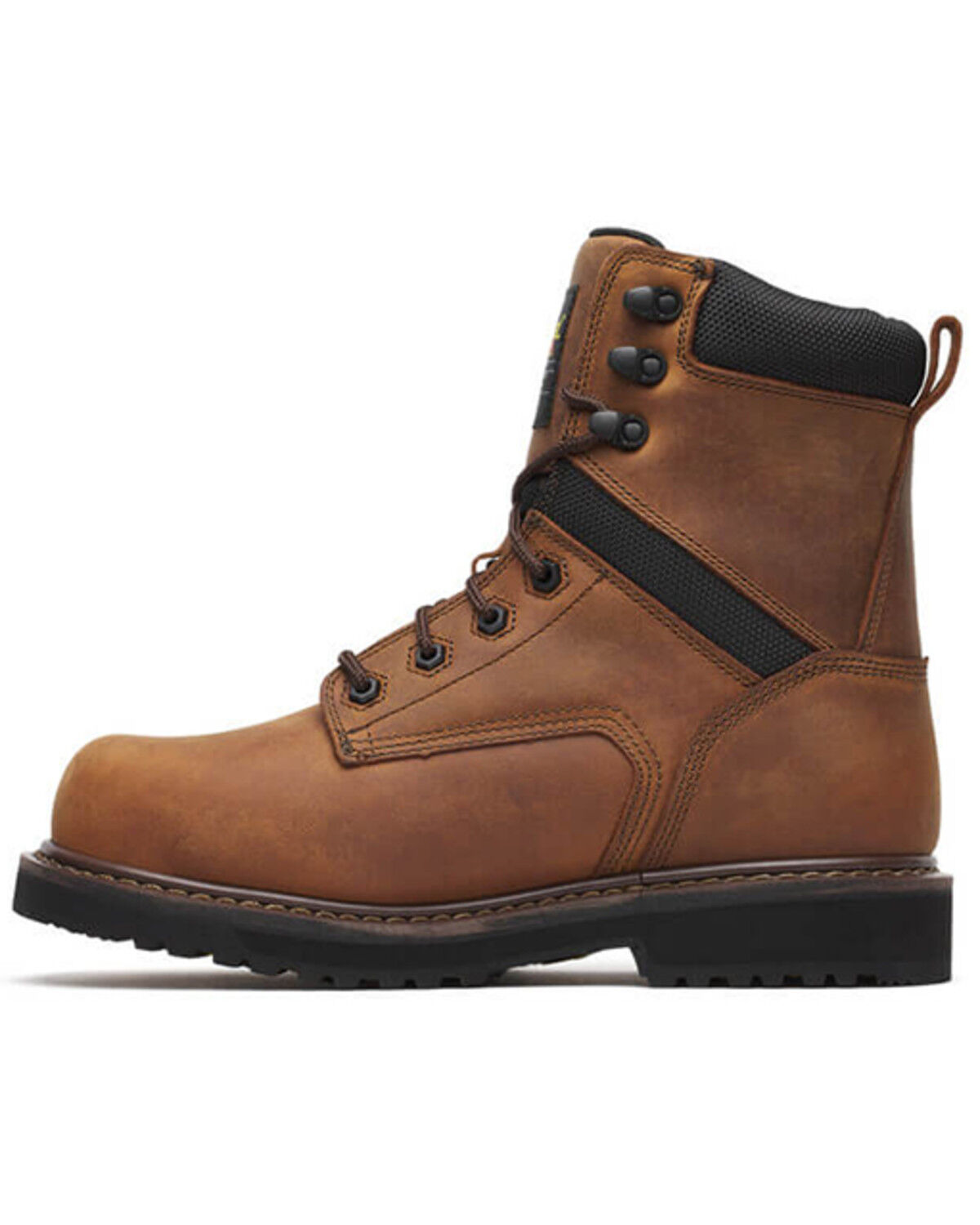 Image #3 - Thorogood Men's Jobsite Series 8" Crazy Horse Waterproof Insulated Work Boots - Composite Toe, Brown, hi-res
