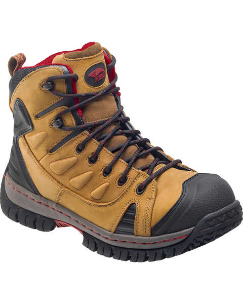 Avenger Men's Waterproof Hiker Work Boots - Steel Toe, Brown, hi-res