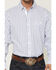 Image #3 - George Strait by Wrangler Stripe Print Long Sleeve Button-Down Stretch Western Shirt, White, hi-res