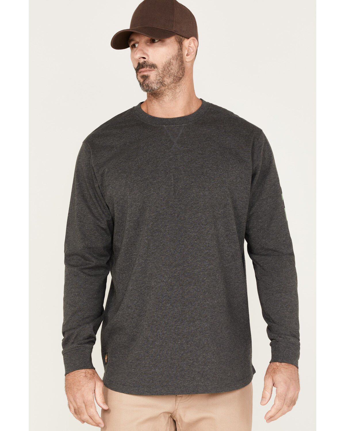 Image #2 - Hawx Men's Logo Graphic Work T-Shirt, Dark Grey, hi-res