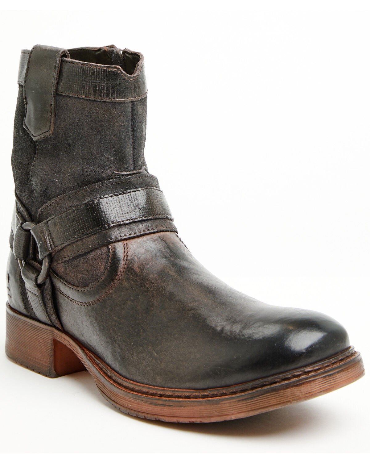 Roan by Bed Stu Men's Colton II Western Casual Boots - Round Toe, Black, hi-res