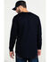 Image #2 - Hawx Men's FR Solid Long Sleeve Pocket Henley Work Shirt - Big, Navy, hi-res