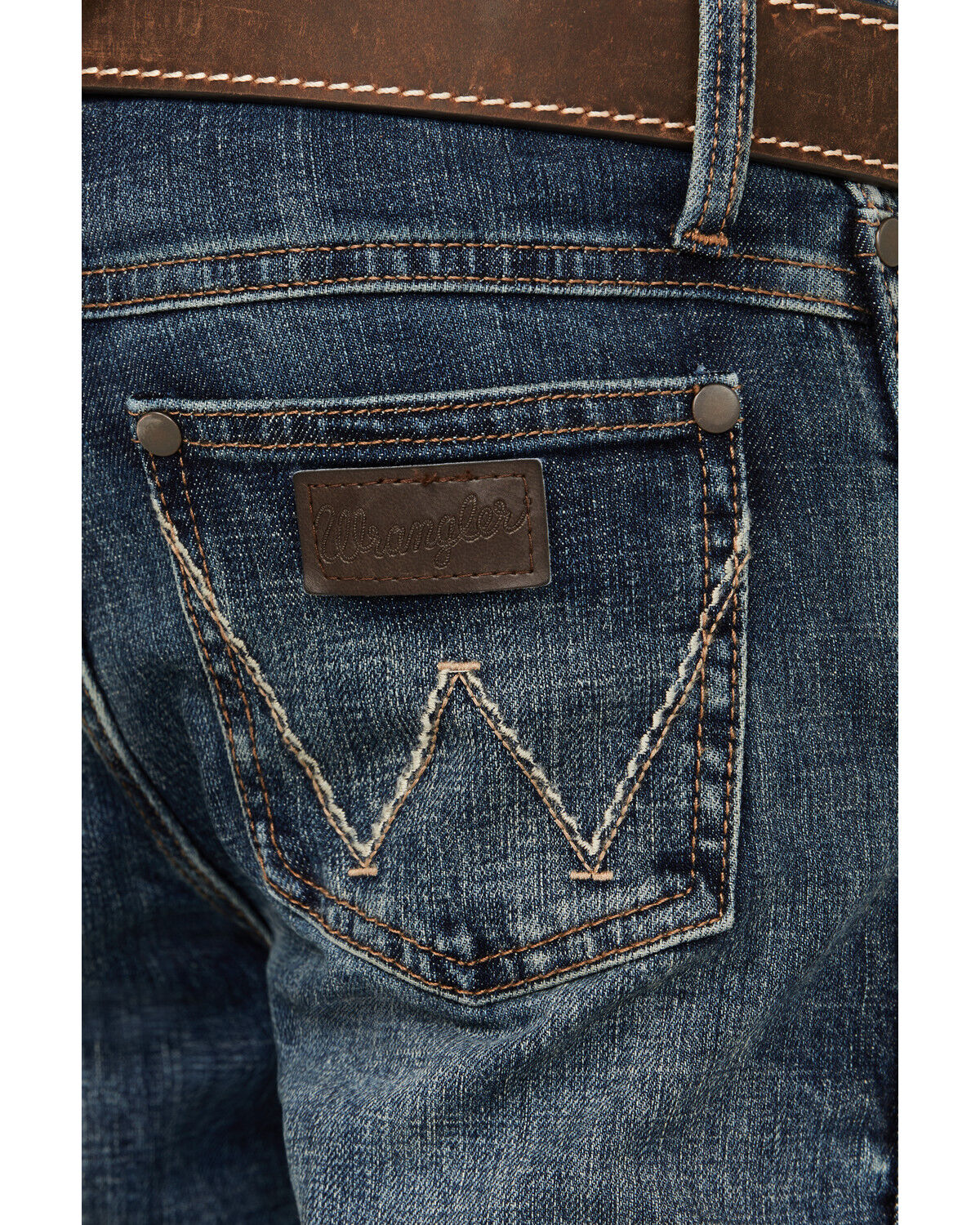 Image #4 - Wrangler Retro Boys' Layton Dark Wash Slim Bootcut Jeans, Dark Wash, hi-res