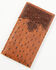 Image #1 - Cody James Men's Grady Faux Ostrich Rodeo Wallet, Brown, hi-res