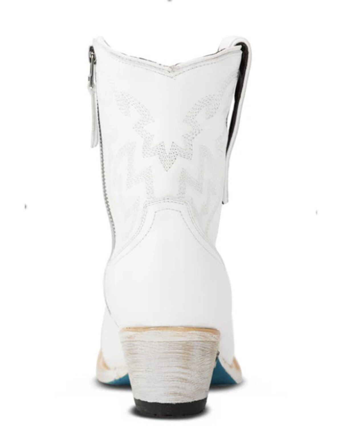 Image #4 - Lane Women's Smokeshow Western Booties - Snip Toe, White, hi-res