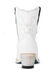 Image #4 - Lane Women's Smokeshow Western Booties - Snip Toe, White, hi-res