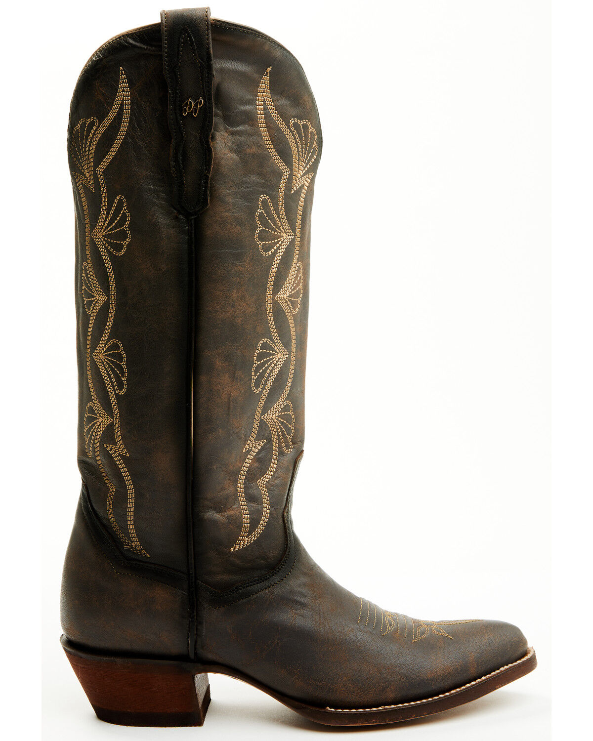 Image #2 - Dan Post Women's Tall Western Boots - Round Toe, Grey, hi-res