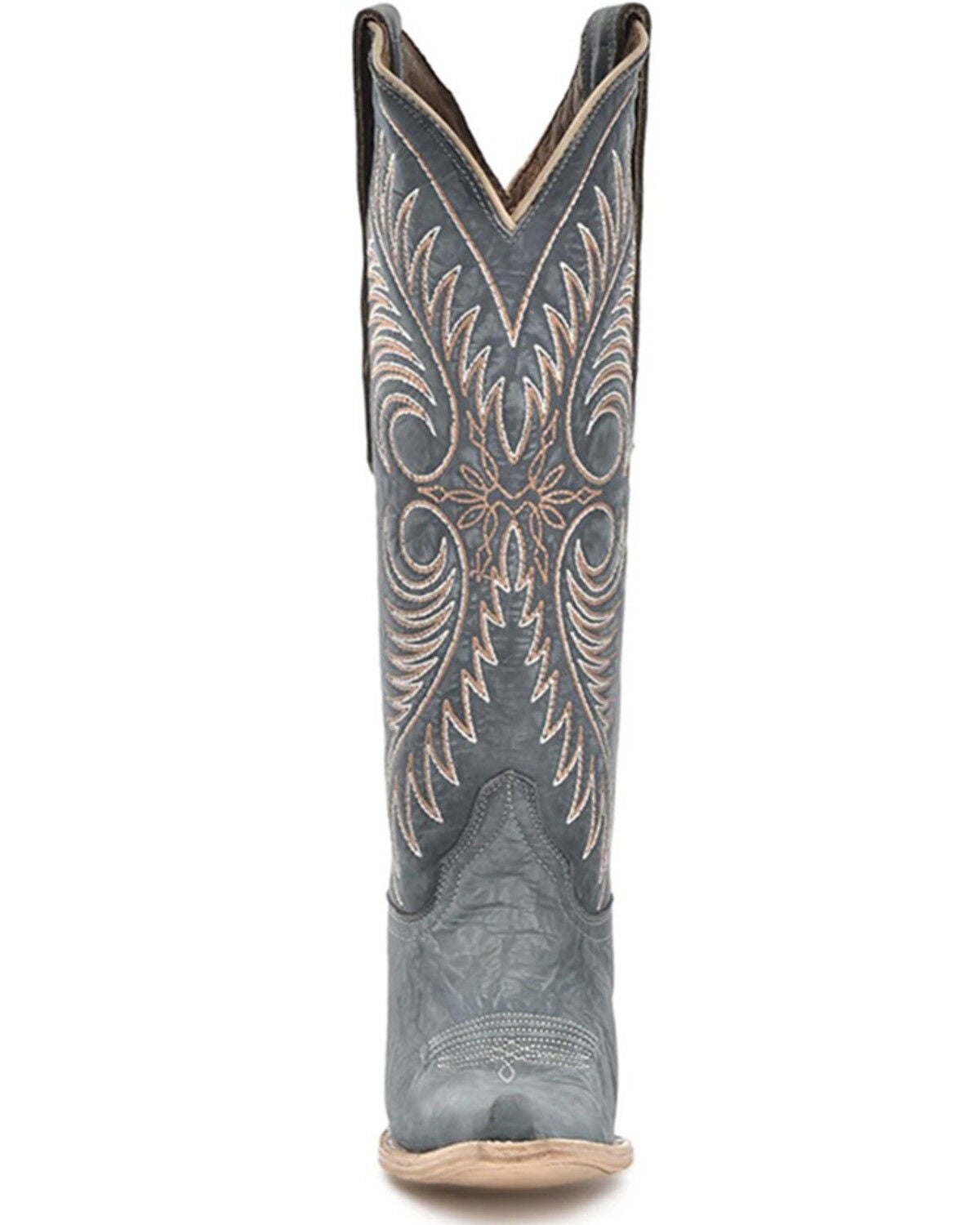 Image #3 - Circle G Women's Tall Western Boots - Snip Toe, Blue, hi-res